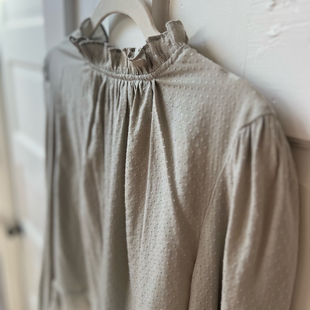 Who What Wear Peplum Blouse | Sage Green | Size Medium
